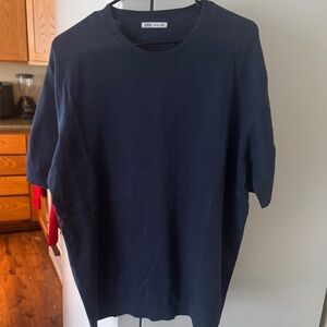 Zara Dark Blue Short Sleeve Tee